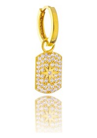 Resim Çoban Yıldızı I Gümüş Küpe-384 Gold 