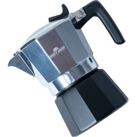 Resim On Off Shop On Off Kamp Kahve Potu Moka Pot 150 ml 2 Cup Gümüş Siyah 