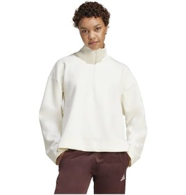 Resim Owhıte Adidas Kadın Günlük Sweatshirt W All Szn Sl Qz Jv9907 BEYAZ 