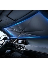 Resim Globalbloom Yaseenlın Uv Koruma Araç Güneşlik Şemsiye Siyah Katlanır Rüzgarlık Termal İzolasyon 