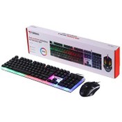 Resim Torima TMK-03 Gaming RGB Işıklı Kablolu Q Klavye ve Mouse Seti Siyah 