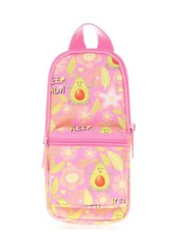 Resim Kaukko Kalem Çantası Nature Junior Bag Avocado Üç Bölmeli Kalemlik 