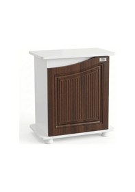 Resim Kanki Pet West Seri West6035-cvz1 Akvaryum Sehpası 60x35x69h Cm Beyaz-ceviz 