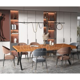 Resim deryawood Raweyn Masif Ahşap Tilia Toplantı Masası 110*240*76 Cm 