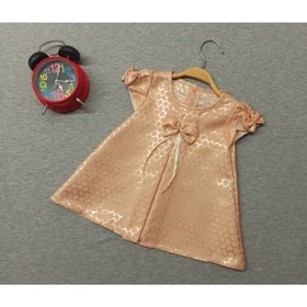 Resim Sönmez Baby Bal Peteği Desen Jakar Lux Bebe Elbise 