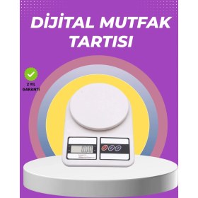 Resim SHC4200 Beyaz Plastik Dijital Mutfak Tartısı - 24X16.8X1.5CM 