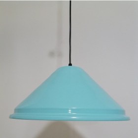 Resim Riolight Retro Turkuaz Içi Gold Tekli Metal Sarkıt Çap: 33Cm 