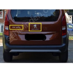 Resim Peugeot Rifter Bagaj Yazısı ve Arma Seti 3'lü Paket 