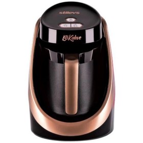 Resim Stilevs Bikahve Otomatik Türk Kahve Makinesi Bakır 