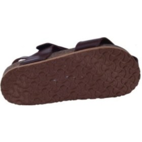 Resim Toddler 8214 Anatomik Deri Mantar Taban Kahve Sandalet 21-25 Kahverengi 