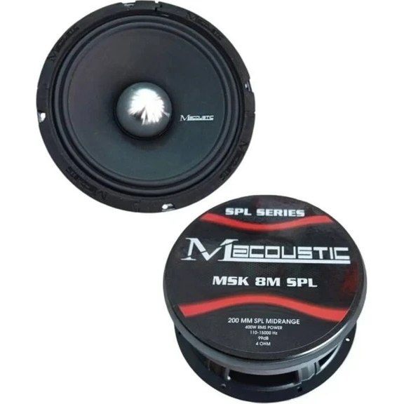 Macoustic Msk-8m Spl 400RMS 20CM Midrange Hoparlör Fiyatı ve