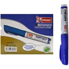 Resim Mikro Tahta Kalemi Mr-6019 Kartuşlu Mavi 12'li Paket Çok Renkli 