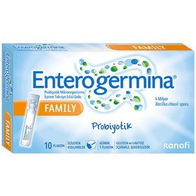 Resim Enterogermina Family Probiyotik Mikroorganizma İçeren Takviye Edici Gıda 10 Flakon 