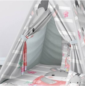Resim instababyrooms Çocuk Oyun Çadırı Zebra Dijital Baskılı 