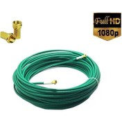 Resim EYEPC 64 Tel İç Dış Uydu Anten Kablosu Yeşil 15 M 