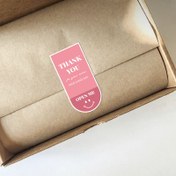 Resim 100 Adet Sevimli İfade Dikdörtgen Sticker Hediye Kutusu Mühürleme Etiketi Kendinden Yapışkanlı Ambalaj Hediye Kutusu Sticker Mühür Sticker Hızlı Yiyecek Paketi Teşekkür Sticker 