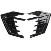 Resim Youmex Araç Hava Girişi Dekorasyonu: 2 Parça Universal Çamurluk Hava Akış Izgarası, Dıy Stil Kaput Kaplama 