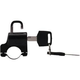 Resim Evrensel Motosiklet Kaskı Kilidi Hırsızlık Önleyici Kask Güvenlik Kilidi Metal 22mm-26mm Siyah, 2 Anahtar Seti İle 