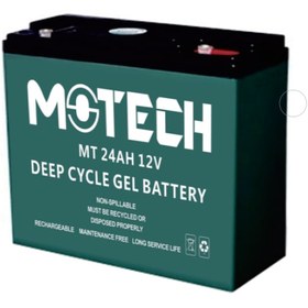 Resim Motech 12V 24AH Deep Cycle Elektrikli Jel Akü 