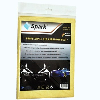 Spark 6330 Mikrofiber Güderi Oto Kurulama Ve Cam Bezi 50X70 Cm. 3 Adet