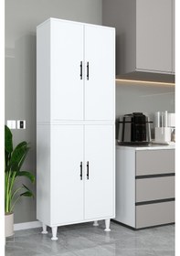 Resim Ae-2086 Bala Beyaz Çok Amaçlı Mutfak Dolabı&banyo Dolabı, Kiler 