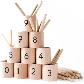 Resim BALATOYZ Montessori Sayı Çubukları ve Kaseler 