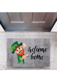 Resim Kapı Önü Paspası Dekoratif Dijital Baskı Welcome Home P-2336 