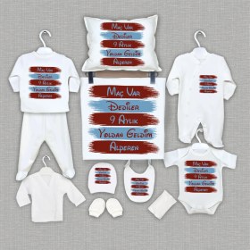 Resim Bebeqon Isme Özel 11'li Organik Hastane Çıkışı 