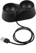 Resim EBTOOLS Çift şarj istasyonu şarj istasyonu standı oyun istasyonu Ps4 Vr uzaktan kumandalar Vr şarj istasyonu mini USB Ps4 M için yer tasarrufu sağlar 