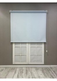 Resim Donatti Güneşlik Düz Stor Perde İthal Mat Polyester Açık Mavi Açık Mavi 