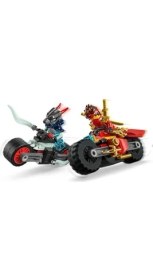 Resim Kai’nin Motosiklet Hız Yarışı 71838-6 Yaş Üzeri Kız ve Erkek Çocuklar Için Kai'nin Yarış Motosikleti ile Ifrit Motosikleti ve 2 Minifigür Içeren Yaratıcı Oyuncak Yapım Seti (79 Parça) 