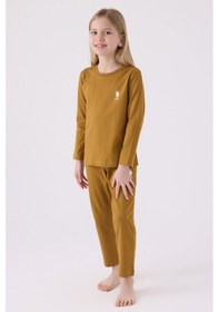 Resim U.s. Polo Assn Kız Çocuk Kahverengi Pijama Takımı Us1668-c-v5 Kahverengi 