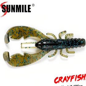 Resim SUNMILE 7.62cm TPE Yumuşak Plastik Karides Yemi - Altın ve Mavi Noktalı Lure ile Siyah, Bass Balıkçılığı İçin İdeal, 8 adet Poşet İçinde, Şükran Günü, Noel, Cadılar Bayramı, Sevgililer Günü, Babalar Günü, Şükran Günü Lure | Gerçekçi Lure | Dayanıklı Balıkçılık Lure 