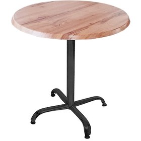 Resim Dockersmobilya Indigo Werzalit Yuvarlak Mutfak Masası 70Cm Çap (Esb Siyah) (532009992) 