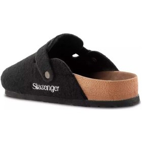 Resim Slazenger Leo In Erkek Siyah Keçe Ev Terlik Siyah 