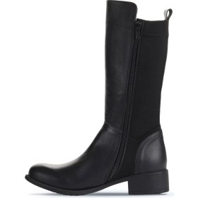 Resim Bueno Shoes Siyah Deri-Streç Kadın Düz Çizme 01WZ7406 01WZ7406 