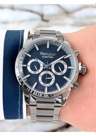 Resim Ferrucci Tüm Fonksiyonlar Aktif Mineral Cam Çelik Kordon&kasa Erkek Saat Zmfer086 