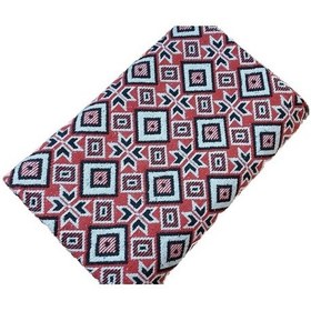 Resim Makine Dokuması Baklava Desenli 3 Mekik Kırmızı Kalın Kilim 