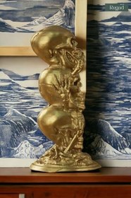 Resim Biblo Dekoratif Heykel Kuru Kafa Biblosu Altın Model 29 8682874853467 