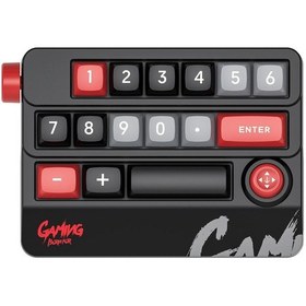 Resim Mkespn Rgb Hot Swap Kablosuz Mekanik Klavye Rocker Knob Programlama Makro Özelleştirilebilir Oyun Klavyesi Kırmızı 