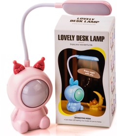 Resim Mukko Home Kuromi Cartoon Temalı Şarj Edilebilir Masa Lambası, USB Şarjlı Kalem Tıraşlı 