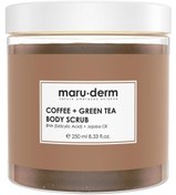 Resim Maruderm kahve + yeşil çay özlü vücut peelingi | bha + jojoba yağı 250 ml 