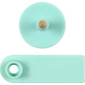 Resim Shineyee Koyun Kulak Etiketi 100 Adet Paket - Yeşil - Kayıp Engellici - Abs Malzeme - İşaretsiz 