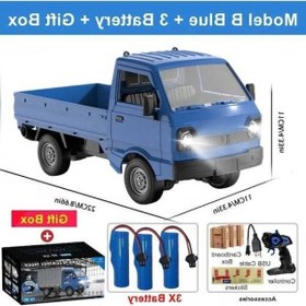 Resim Yezan01 Uzaktan Kumanda Rc Araba Drift Kamyon Led Işık 1:16 Ölçekli Lityum Pil 20m Uzak Kontrol Mavi Box Mavi 
