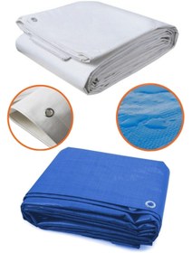 Resim Genel Markalar 3x4 Metre Lamineli Branda Çadır Gölgelik Su Toz Geçirmez Beyaz,mavi 