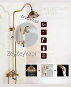 Resim Zeyzeyyapi zeyarmatur Antik Duş Rustik Banyo Duş Bataryası Antik Banyo Bataryası An451df 