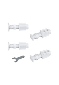 Resim Reedark Yapışkan Panjur Braketleri - Delme Gerektirmeyen, Kolay Kurulumlu Beyaz 