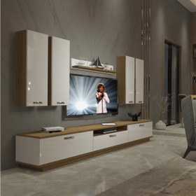 Resim Decoraktiv Trendstyle 8D Mdf Tv Ünitesi Tv Sehpası - Pera - Beyaz 