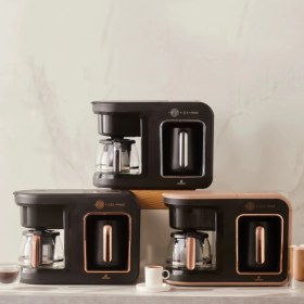 Resim Karaca 5 In 1 Közde Türk Kahvesi Makinesi | Filtre Kahve, Çay ve Sütlü İçecek Hazırlama Makinesi | 10 Fincan Kapasite 