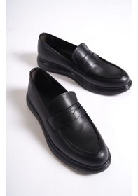Resim Mubiano Clt8500 Erkek Kolej Model Cilt Loafer Siyah 